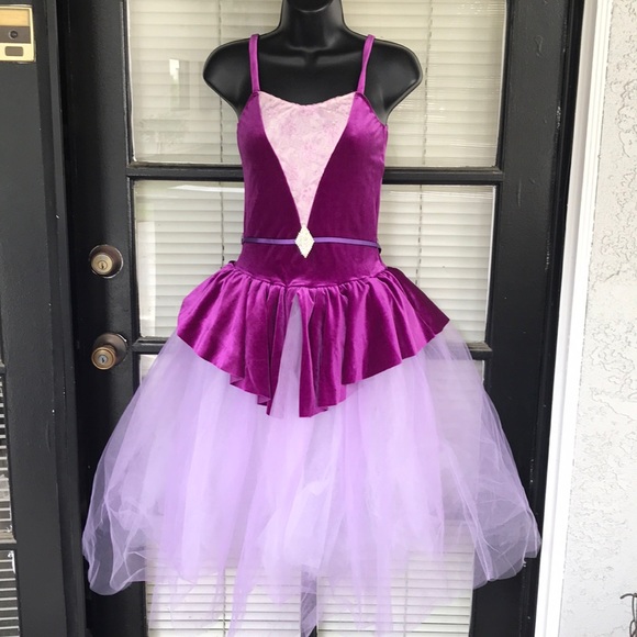 Revolution Dancewear Dresses & Skirts - Revolution Dancewear Purple Dress with Tutu
